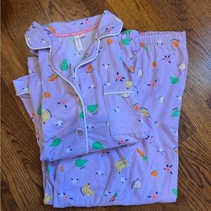 Joyspun Lavender Fruit Print Pajama Set